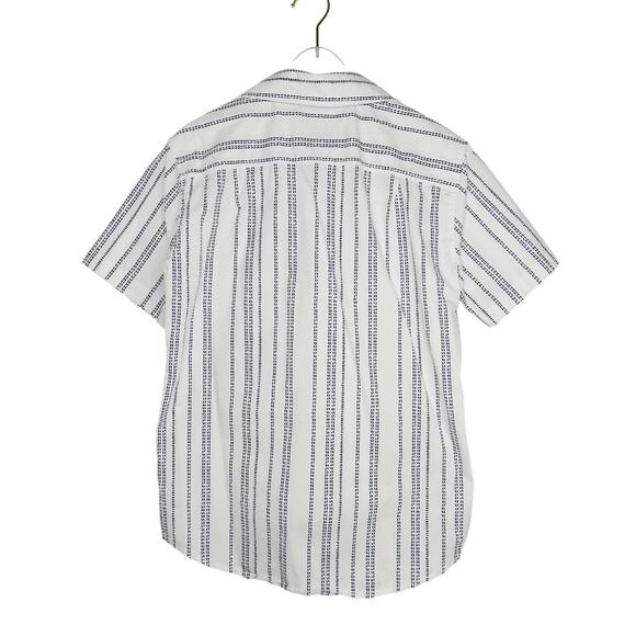 Goodfellow & Co. Slim Casual Button Up Striped Shirt Short Sleeve Medium - Picture 3 of 6